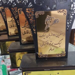 تندیس طلایی نفیس با خدمات لیزر