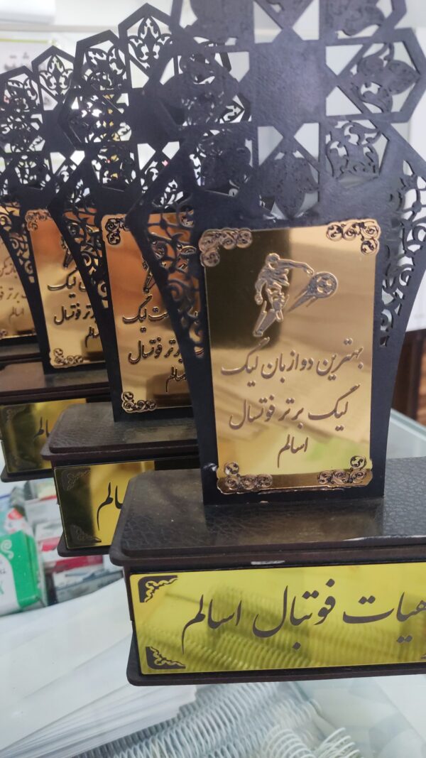 تندیس طلایی نفیس با خدمات لیزر - Image 2