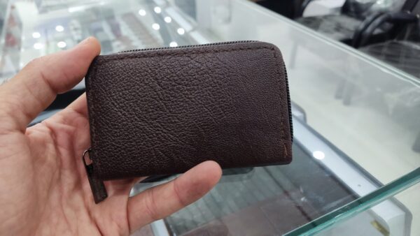جاکارتی چرمی زیپی چند کارتی با جدا کننده