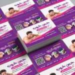 Massage therapy business card template