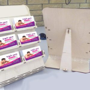 فایل لایه باز استند کارت ویزیت لیزری