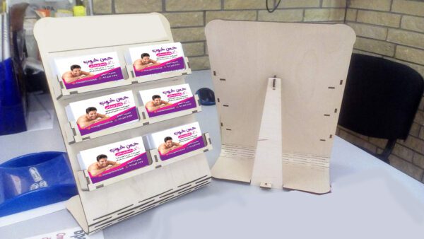 فایل لایه باز استند کارت ویزیت لیزری