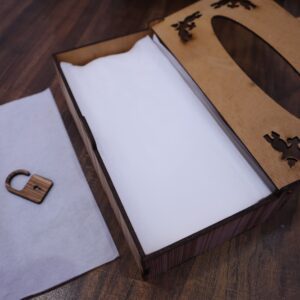 دانلود فایل لایه‌باز وکتور جعبه دستمال کاغذی – طراحی دقیق و قابل ویرایش برای برش لیزری