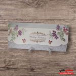 کارت دعوت عروسی تک برگ کلاسیک پروانه