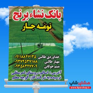 فایل لایه باز بنر بانک نشاء برنج